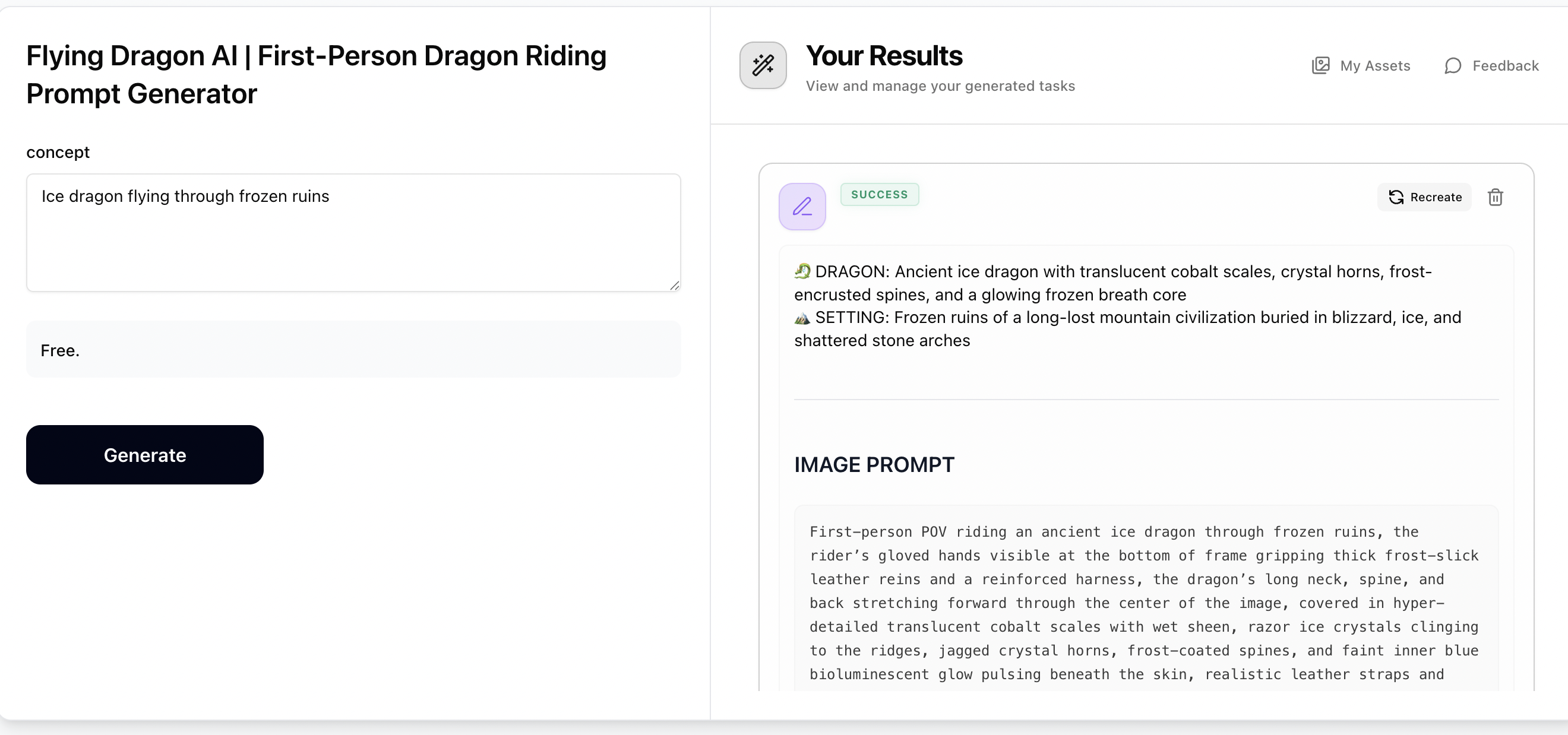 Step 1: Generate Prompts with Flying Dragon