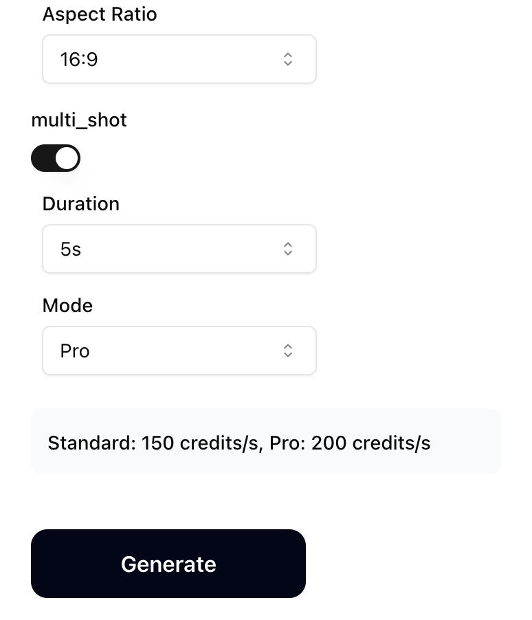Step 3: Choose Settings & Generate