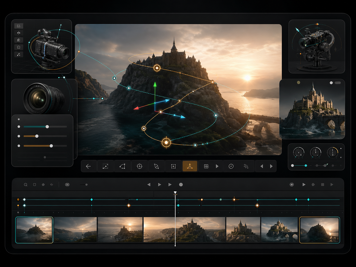 Camera, Motion, and Frame Control visual