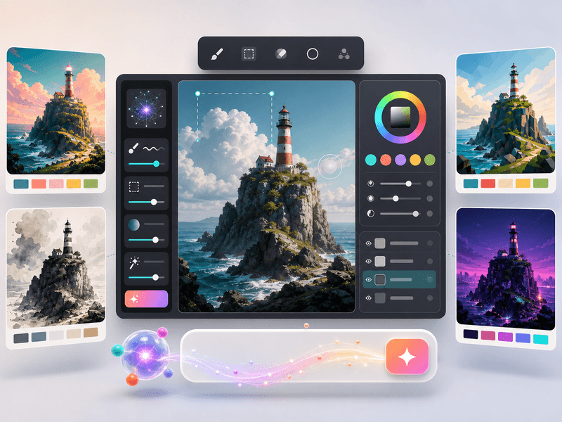 Инструменты для ИИ-изображений и стилей visual