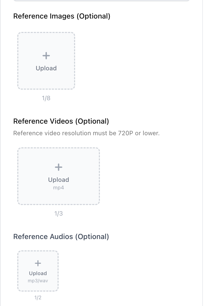 Step 1: Upload Reference Media