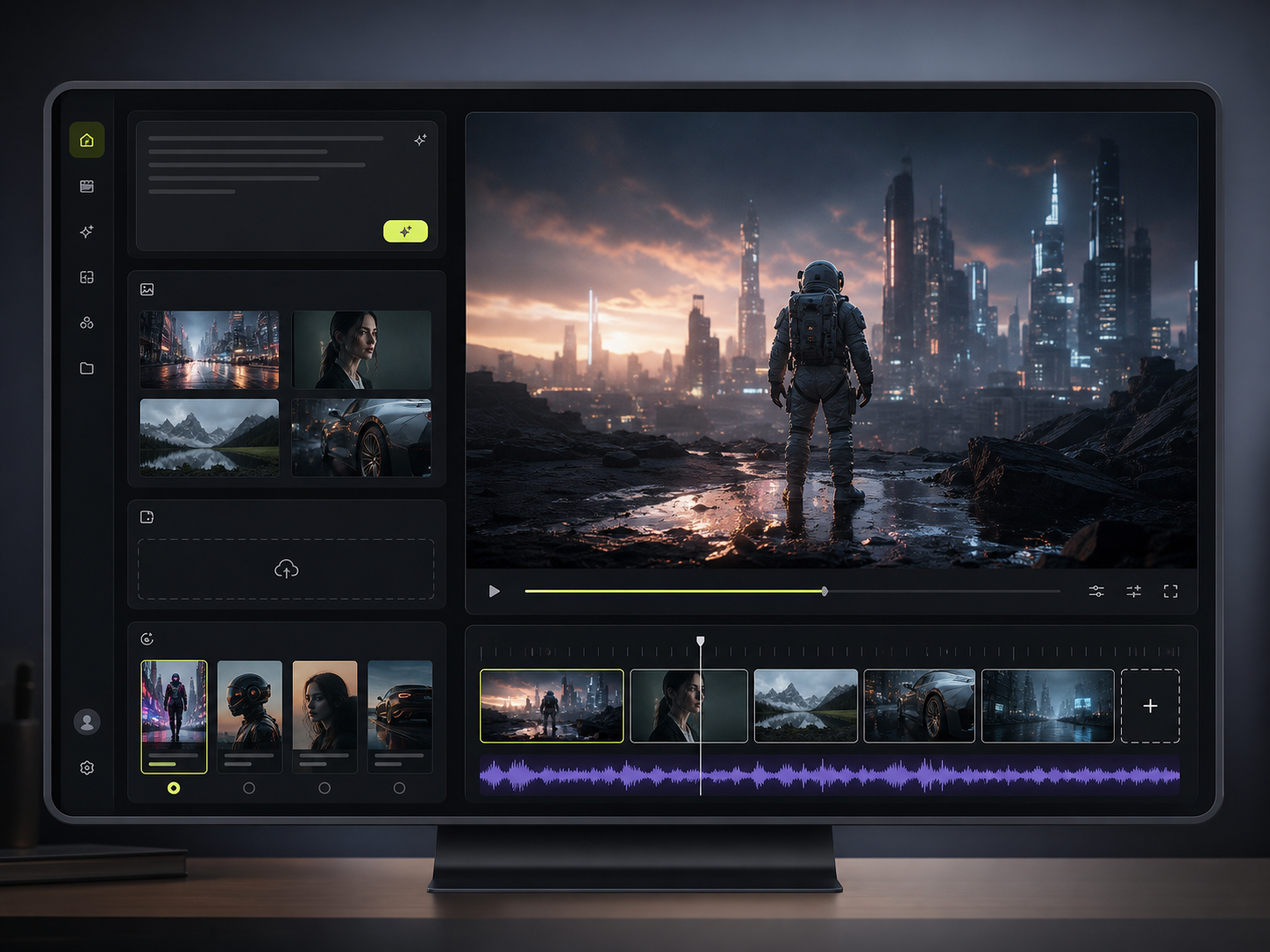 All-in-One AI Video Workspace visual